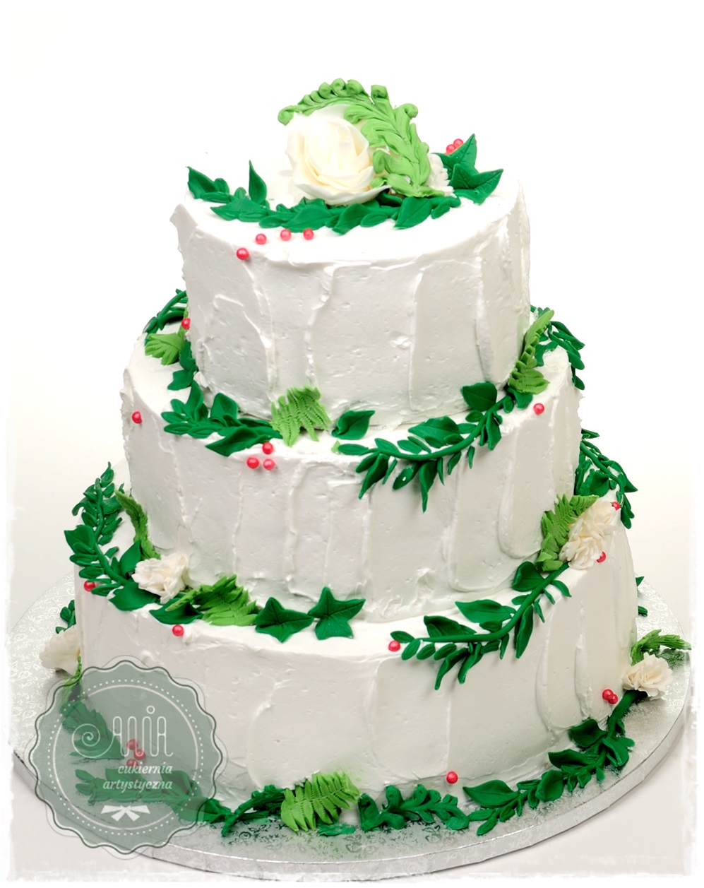 Tort Zielone listeczki - zdjęcie 1